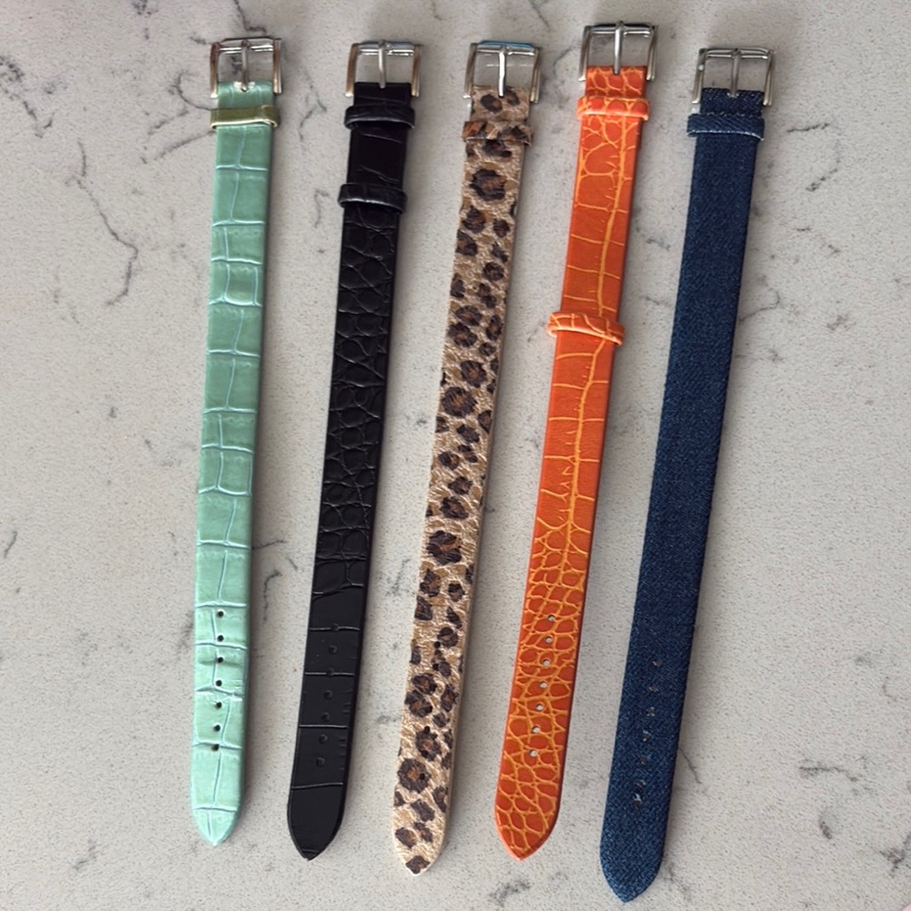 Set of 5 Stylish Watch Band bracelets